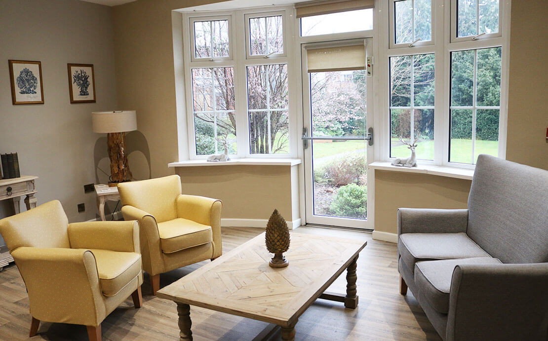 Dorset House Care Home interior lounge area